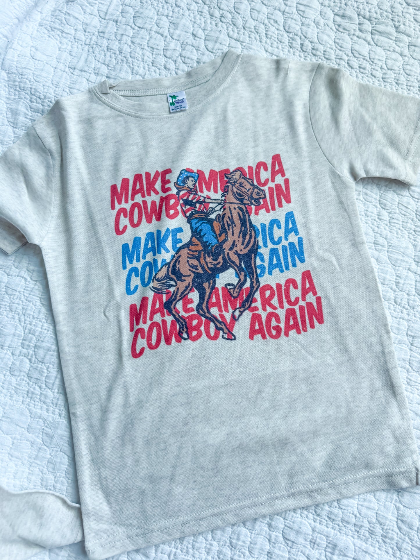 make America cowboy again tee